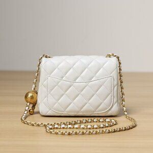 CHANEL Mini Square Bag with Ball  Like New